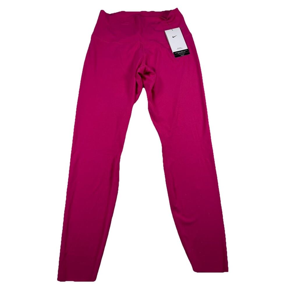 Nike One Zenvy Small High Waisted 7/8 Leggings Adobe Yoga Pants Training Pink